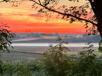 ... frühmorgens auf dem Lahnradweg ...
