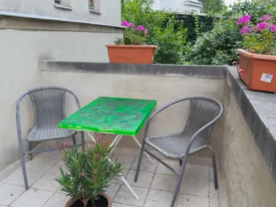 Fewo Villa zum Tiergehege: Balkon