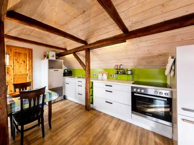 Fewo Weitblick: Küche im Wohnraum