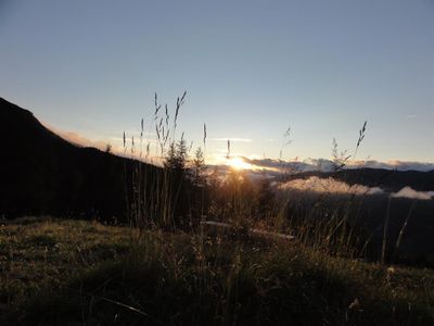 Den Sonnenuntergang genießen