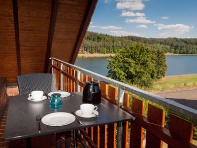 Balkon. Blick vom Balkon der Ferienwohnung