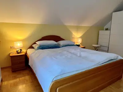 Ferienwohnung Martens Villa, Bad Aussee, Bett