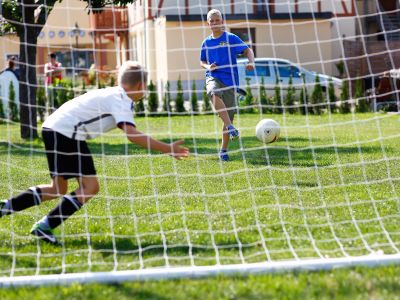 Spielplatz, Schaukel, Sandkasten, Trampolin Ferienwohnung Auszeit am Kurpark von Bad Berka, Weimarer Land Thüringen