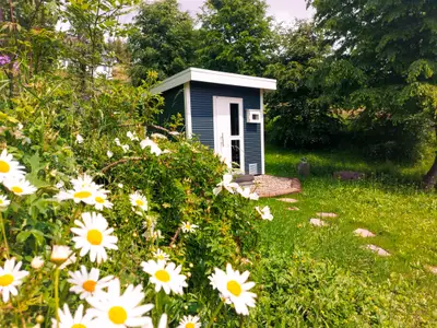 Aussenansicht Ferienhaus NaturReich Sauna