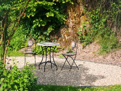 Aussenansicht Ferienhaus NaturReich obere Terrasse