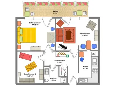 Ferienwohnung für 3 Personen (60 m²) in Bad Bevensen 4/10