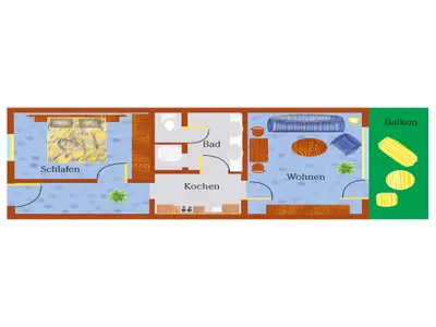 Ferienwohnung für 4 Personen (50 m²) in Bad Birnbach 3/3