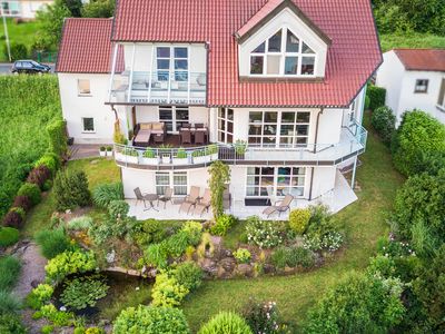 Luftaufnahme auf Terrasse