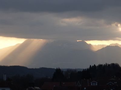 Strahlen Wolken