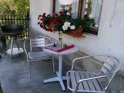 Sitzgelegenheit Terrasse mit Grill