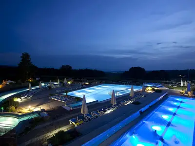 Chiemgau Therme Abendstimmung