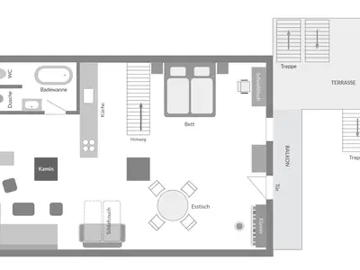 Grundriss Appartement Alpine Affair