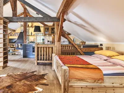 Blick zum Wohnbereich