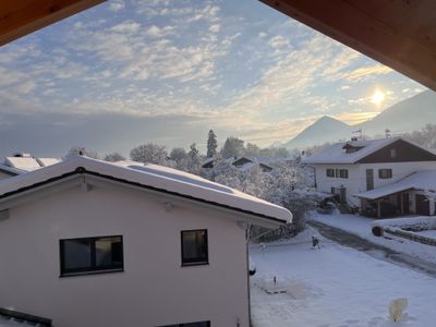 Ausblick aus dem Schlafzimmer