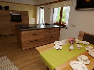 Küche und Essbereich