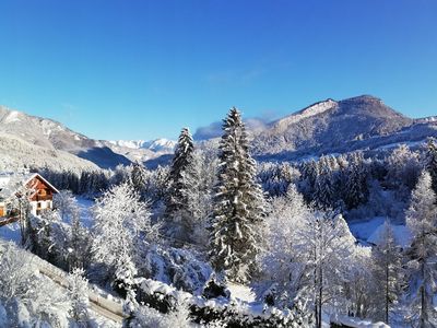 Ausblick im Winter auf die Ewige Wand