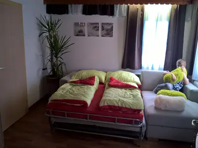 Wohn- und Schlafzimmer