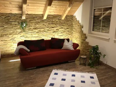 Schlafsofa in der Ferienwohnung Familie Unterberger Bad Goisern