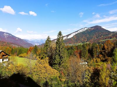 Ausblick auf die Ewige Wand im Herbst