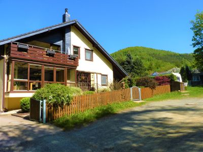 Außenansicht des Gebäudes. unser Ferienhaus inmitten der Natur