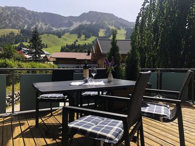 Blick von der Terrasse der Wohnung "Silberdistel"