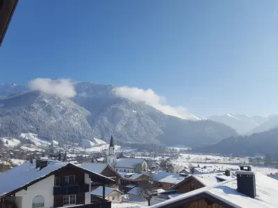 Blick vom Balkon über Bad Hindelang