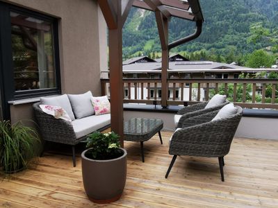 Terrasse mit Bergblick