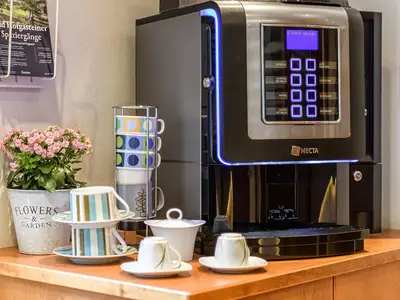 Kaffeemaschine bei der Rezeption