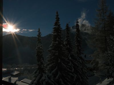 Sunrise from our balconies