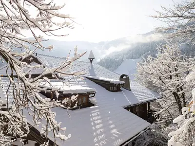 Winter Haus v. oben