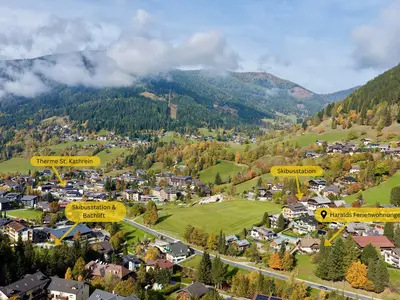 Lagebilde - Skibusstation - Therme St. Kathrein