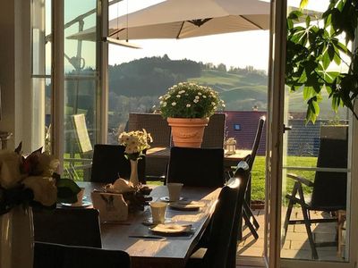 Fewo Alpenblick Hörnle, Ausblick vom Eßtisch