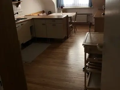 Küche mit Marktplatzblick