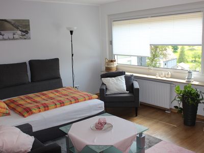 Wohnschlafzimmer mit Schlafcouch