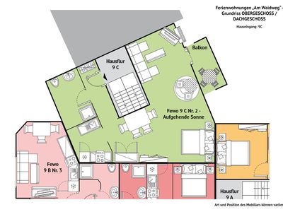 Grundriss 9C OG Fewo Waidweg