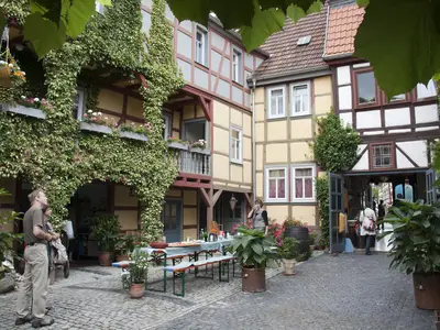 Ferienwohnung "Am Butterturm" - Fewo 7 Kornmarkt 6 - Innenhof