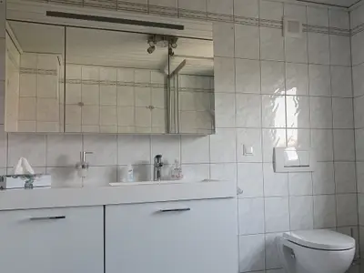 Ferienwohnung Karl-Bad mit Waschtisch und Toilette
