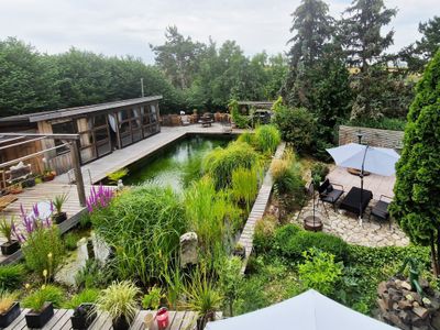 Ferienwohnung bei der Linde - Gartenansicht