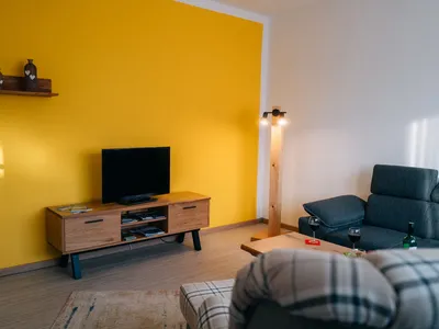Wohnzimmer, Flat-TV