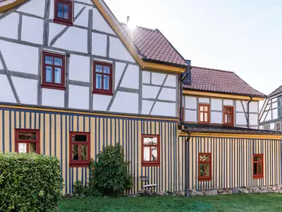 Außenansicht des tollen Fachwerkgebäudes