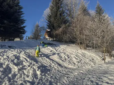 Bobbahn im Wildrose Garten