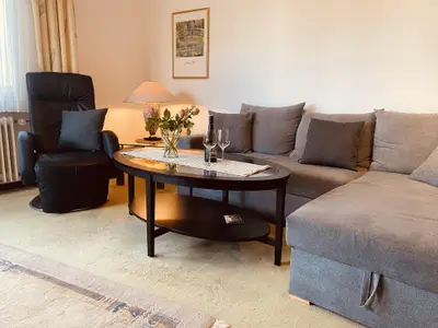 Wohnzimmer1 Wohnung mit Badezimmer