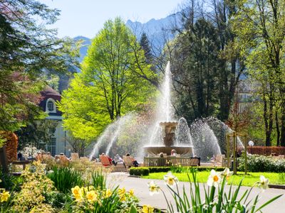 Springbrunnen im Kurgarten Alpenstadt