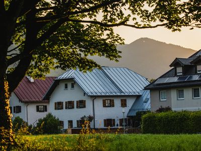 Hausansicht am Abend