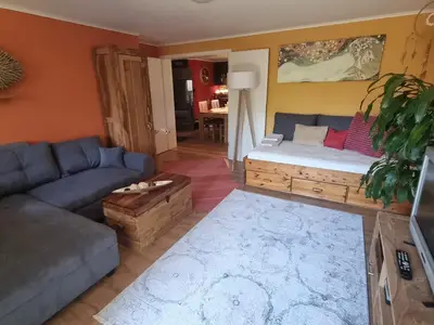 Blick in das Wohnzimmer