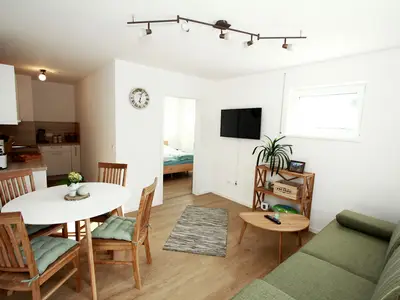 Blick in das Wohnzimmer