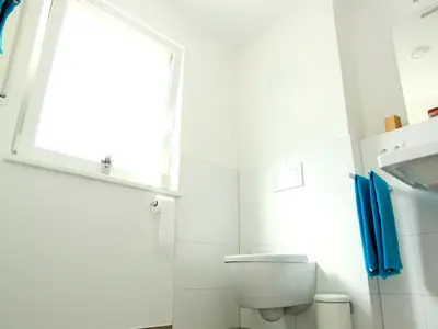 Blick in das Badezimmer