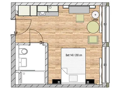Apartment Small inkl. Frühstücksbuffet für 1-2 Personen