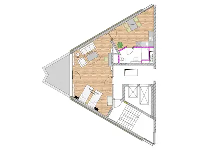 Apartment Extra Extra Large mit Terrasse inkl. Frühstücksbuffet für 1-4 Personen