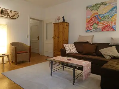 Blick in das Wohnzimmer